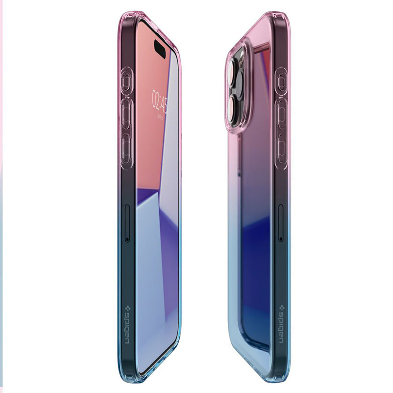 Spigen Liquid Crystal Glitter - case for iPhone 15 Pro (Gradation Pink) (8)