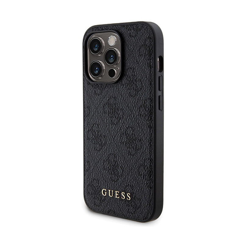 Guess Bundle Pack MagSafe 4G Metal Gold Logo - Case + 5000mAh MagSafe Power Bank Set for iPhone 14 Pro Max (2)