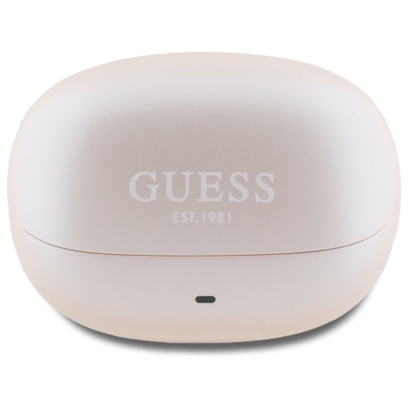 Guess Capsule Printed Logo – Bluetooth TWS ANC & ENC Earphones + Charging Case (Pink) (2)