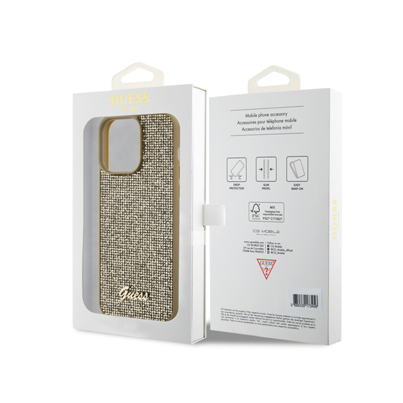 Guess Disco Metal Script - iPhone 15 Pro Max Case (gold) (8)