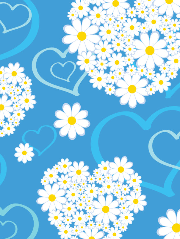 Nexgen Skins with 3D effect for iPad 2/3/4 (Hearts and Daisies 3D) (2)