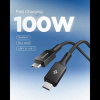 Spigen EB10015CC Essential - USB-C to USB-C PD 100W Cable 1.5m (black) (3)