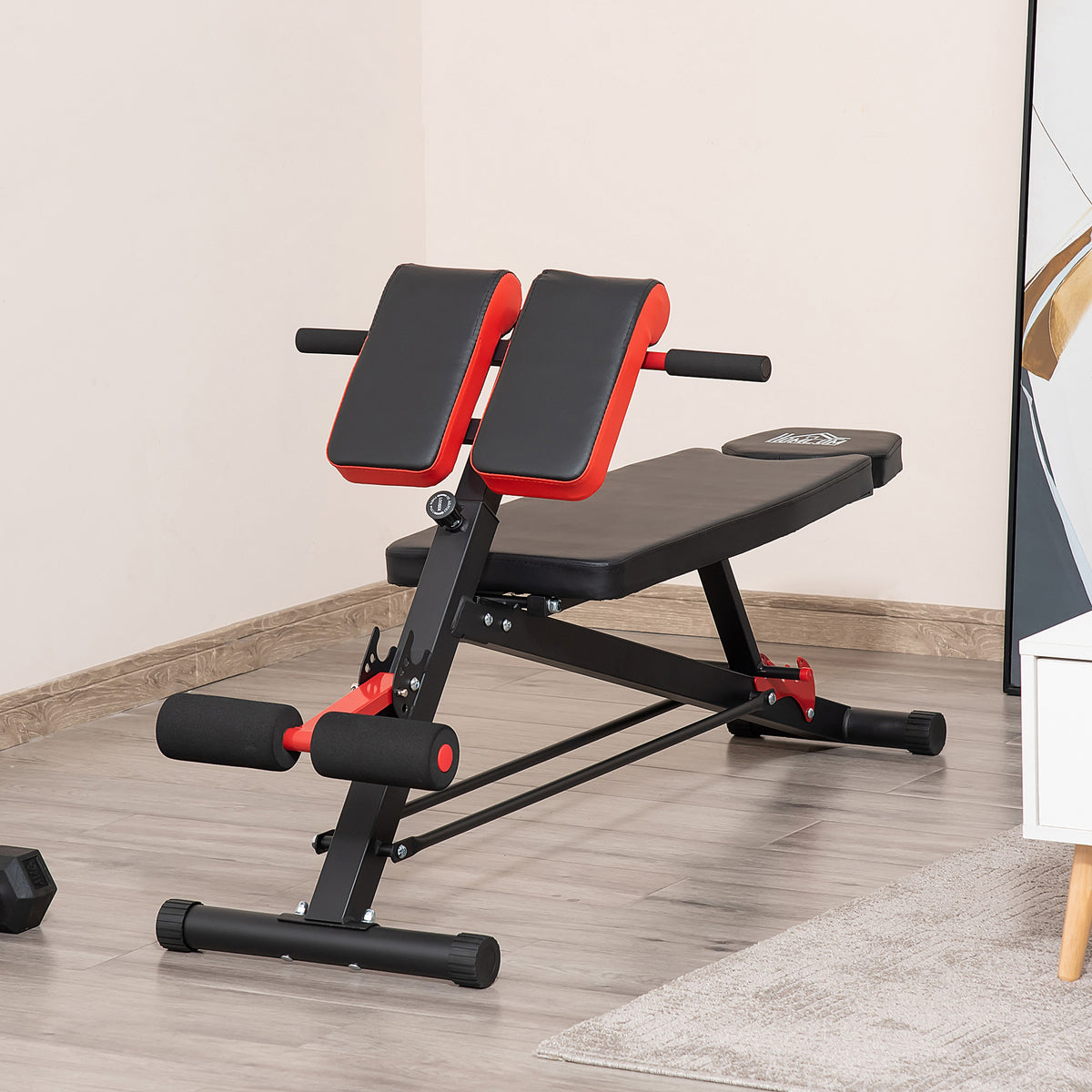 Weight Bench Fitness Bench Incline Bench Multifunctional Ab Trainer Adjustable Steel Black 64 x 146 x 73.5-85 cm (2)