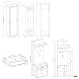 Garderobe DUO WEISS – Produktabbildung 6