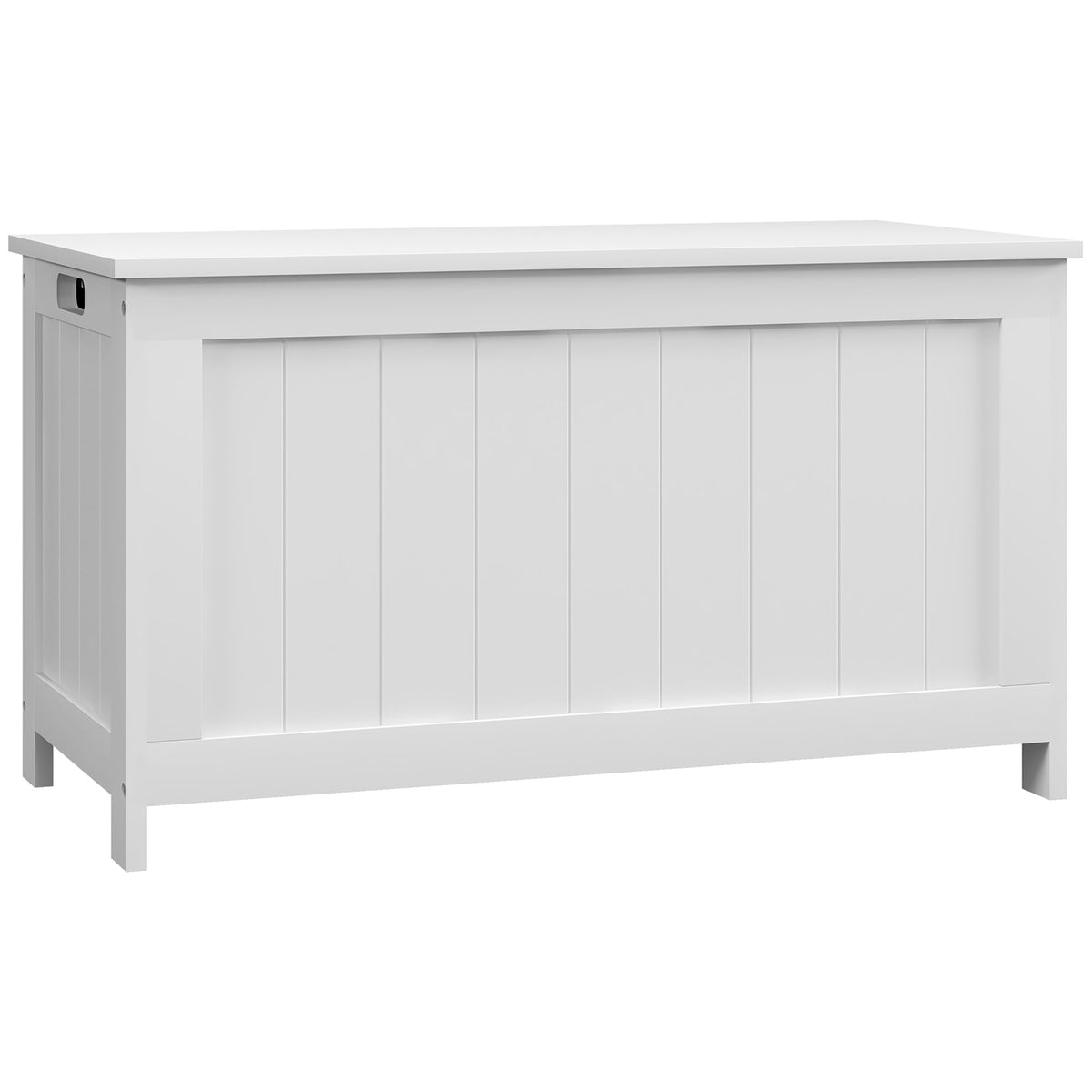 Storage box, storage chest, toy chest, MDF, 2 handles, 81 x 40 x 46 cm, white