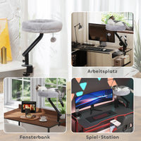 Cat desk bed, cat bed for desk with 360° rotation, adjustable height, cat lounger with removable (6)