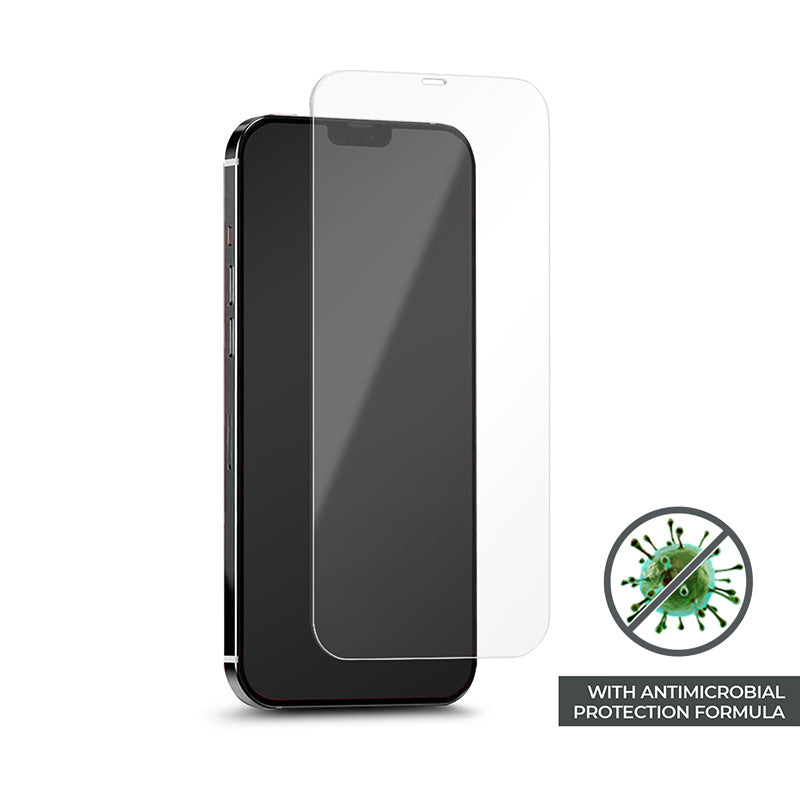 PURO antibacterial tempered glass screen protector with antibacterial protection for iPhone 12 Mini