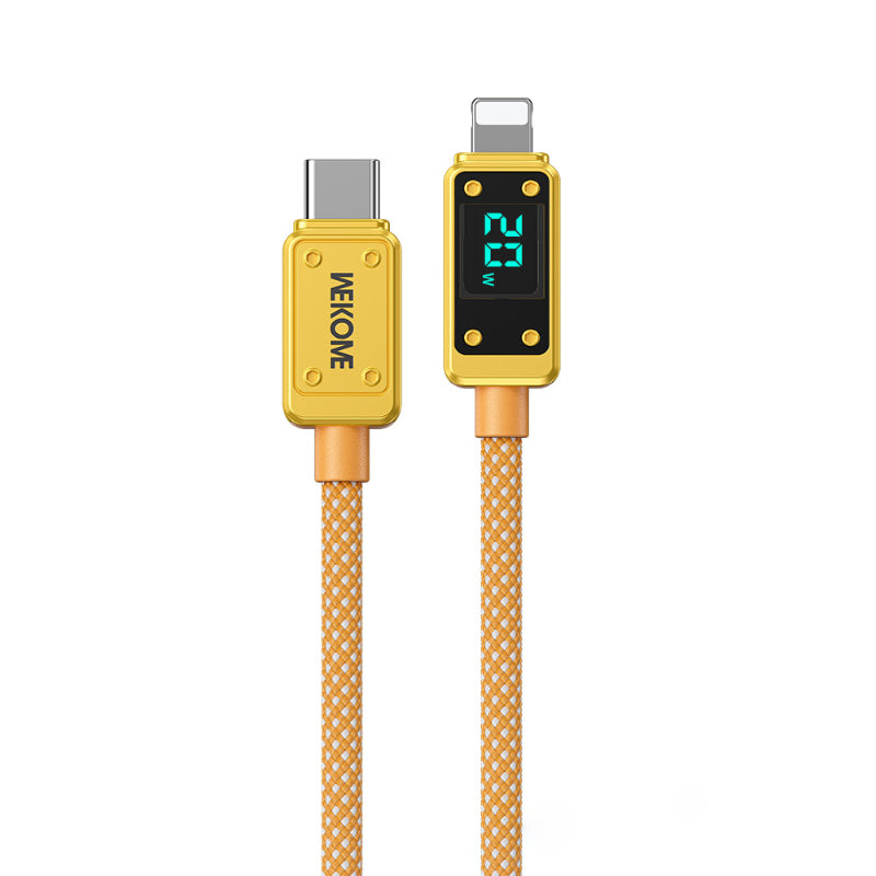 WEKOME WDC-08 Vanguard Series - USB-C to Lightning Fast Charging PD 20W connection cable 1 m (gold)