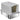 Cat litter box, stainless steel tray, filter, scoop, for cats up to 6 kg, 40.5 x 60.5 x 41.5 cm, grey/silver