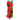 Leash 150 cm + collar 45 cm (red)