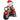 Santa Claus on motorcycle, garden decoration, LEDs, inflatable, weather-resistant, 180 x 95 x 170 cm