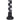 Freestanding punching bag with stand and plastic base, 176 cm, suitable for professionals and beginners, black