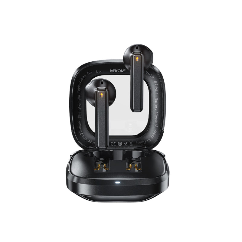 WEKOME VB09 Cyerin Series - Bluetooth V5.3 TWS wireless headphones with charging case (black)