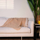 Fleece blanket 170x130 (beige) (4)