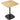 Small dining table, 60 cm, square, MDF tabletop, steel base, for living room, dining room, kitchen, natural