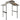 Grill gazebo with flame-retardant roof, BBQ gazebo with 2 shelves, 2.5 x 1.5m steel PC black+brown