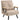 Scandinavian-style recliner, lounge chair, reading chair. Incl. button-tufted cushion, black + natural