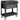 Rolling tool cabinet, tool chest with drawers, work surface, lockable, with handle, steel, black