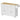 Rolling kitchen island, 2 drawers, 2 cabinets, movable, spice rack, towel holder, knife holder, MDF, white