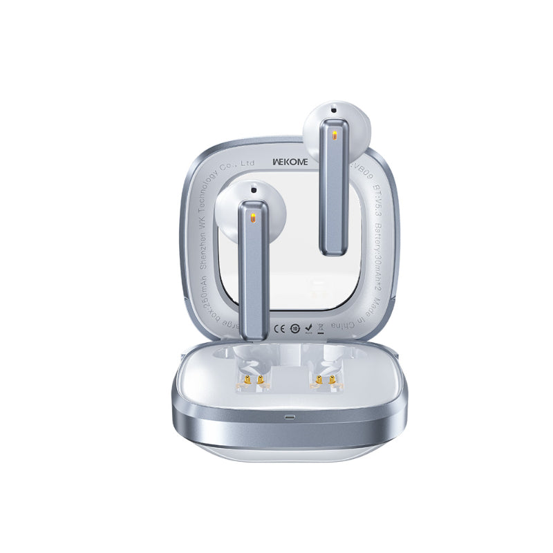 WEKOME VB09 Cyerin Series - Bluetooth V5.3 TWS wireless earbuds with charging case (white)