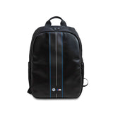 BMW Carbon Blue Stripes - Backpack for 16" laptop (black)