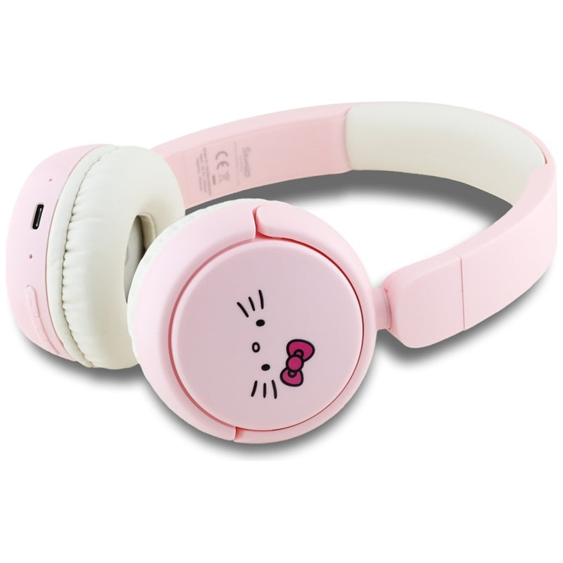 Hello Kitty Face Logo - Wireless Bluetooth V5.3 Headphones (pink) (2)