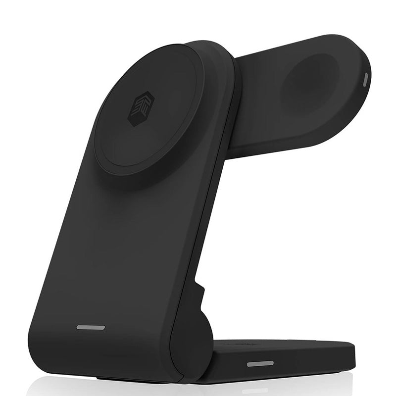 STM ChargeTree MAG - 3-in-1 portable wireless charger with MagSafe (black) (2)