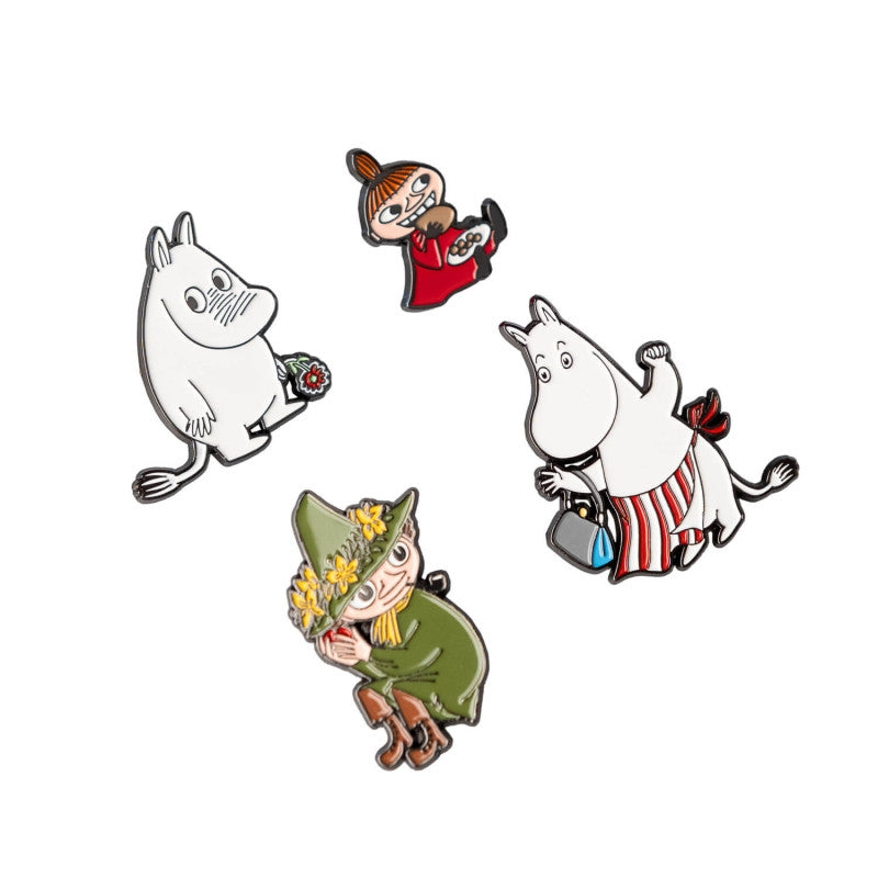 Moomins - Set of 4 badges for clothing or backpack