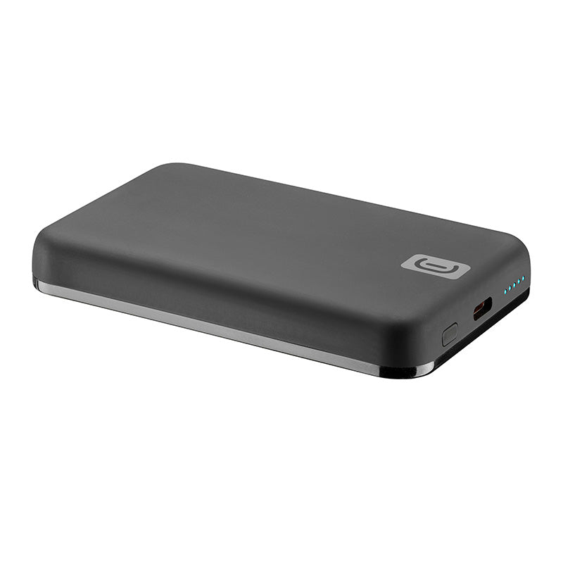 Cellularline MAG 5000 - 5000mAh 7.5W MagSafe inductive power bank (black) (2)