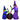 Inflatable Witch and Cauldron Figure Airblown Halloween Decoration with LED Lighting, Polyester, 170x60x180cm