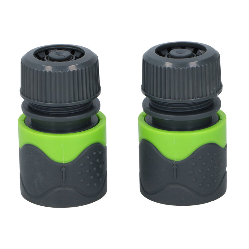 Kinzo - 1/2" garden hose connector set (2 pcs.)
