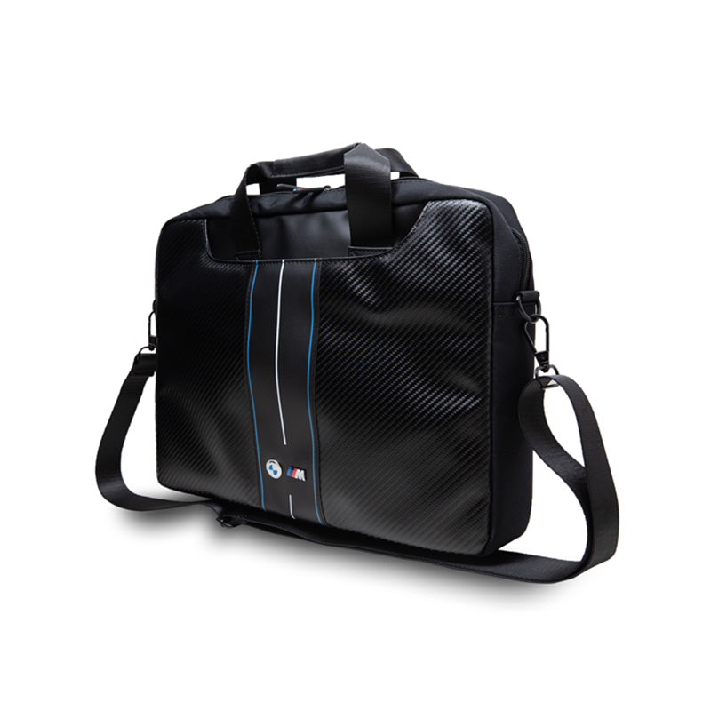 BMW Carbon Blue Stripes - 16" Laptop Sleeve (black) (2)