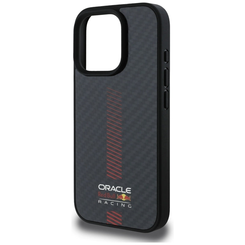Red Bull Carbon Fiber Power Bar MagSafe Case for iPhone 16 Pro (Black) (6)