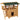 Cat house, pet hut, asphalt roof, 2 levels, 1 ladder, natural + green