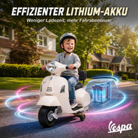 Electric Motorcycle for Kids Mini Vespa GTS 6V Electric Motorbike with Lithium Battery Ergonomic Seat Backrest (6)