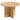 Round coffee table, bamboo living room table with cross-base, natural