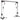 Crossover fitness rack, cable pulley system, for 1 or 2 people, steel, plastic, black