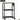Printer stand, printer shelf with casters, power outlets, USB and USB-C ports, up to 40 kg, rustic brown
