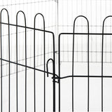 Puppy Playpen 8-Piece Puppy Enclosure with 8 Grid Panels, Door, Protective Tarp, Exercise Pen, 61cm High, Puppy (9)