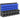 Bin rack, workshop organizer, 30 bins in 2 sizes, stackable, 63x18x37.5cm, blue