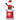 Inflatable Santa Claus with chimney, LED lighting, integrated blower, 80 x 70 x 210 cm