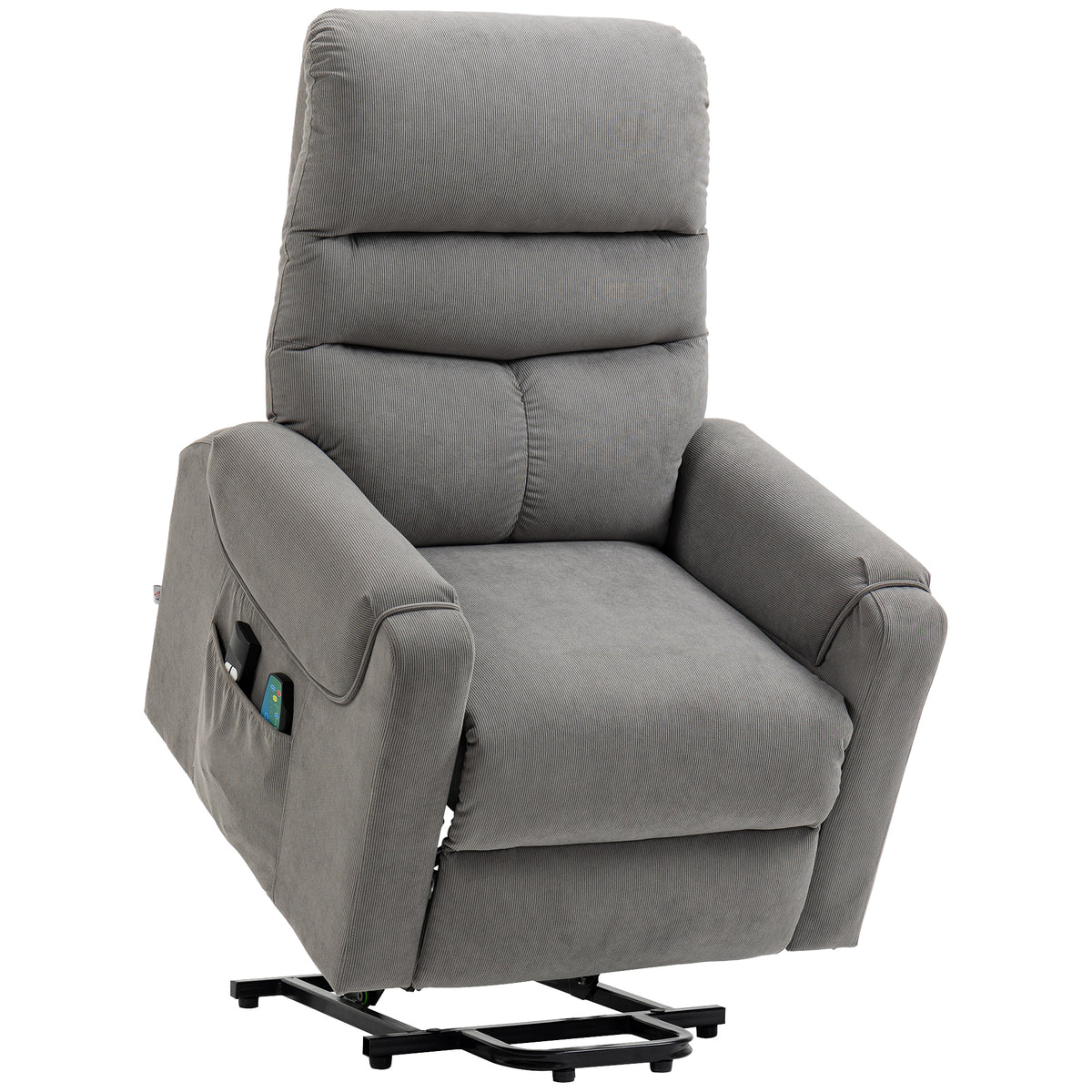 Electric Lift Recliner, Massage Chair with Reclining and Heating Function, Relax Chair with Remote Control and