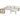 Garden lounge set, PE rattan, 122 x 79 x 75 cm, natural + cream white