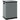 Double compartment trash can, 2 x 30L, fingerprint-resistant, pedal-operated, removable inner buckets, gray