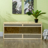 Terrarium for reptiles/amphibians, sliding glass doors, ventilation grills, 120x50x50cm (8)