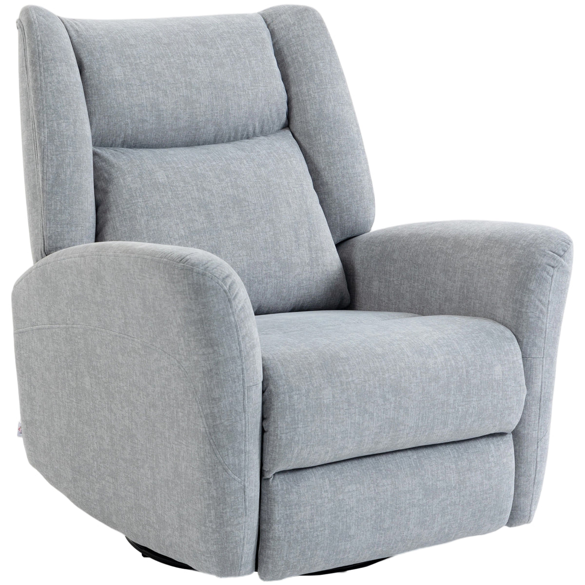 Recliner chair, swivel TV armchair with reclining function, wide deep seat, scratch-resistant fabric for living