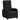 Recliner, TV chair with reclining function, upholstered, with adjustable backrest, footrest, black
