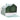 Cat litter box, house design, 1 litter mat, 1 litter scoop, removable base tray, green + white