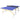 Table tennis table, foldable, incl. 2 rackets, 3 balls, net, indoor, metal frame, 274x152x76cm, blue
