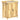 Garden cabinet, outdoor tool cabinet, with work surface, wood and stainless steel, double doors, natural wood